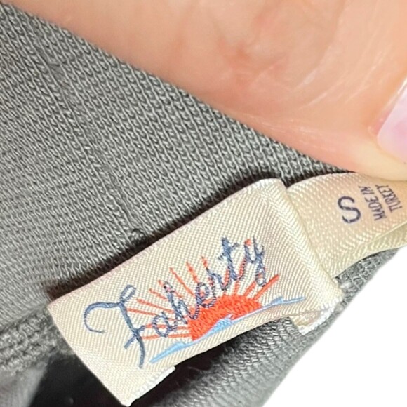 Faherty Arlie Day Jogger Pants Women’s Small Surplus Green Linen Cotton Pull-On - Picture 10 of 13